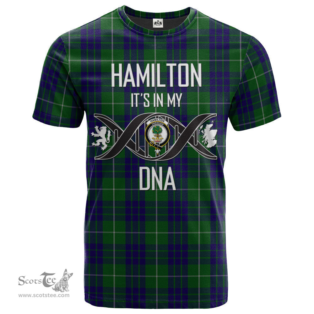 Scottish Hamilton Green Hunting Its In My DNA Plaid Family Crest Tartan T Shirt Scottish Plaid Tartan Plaid - ScotsTee - scotstee.com