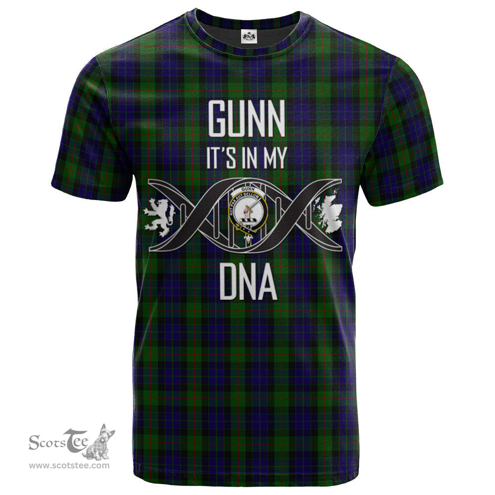 Scottish Gunn Its In My DNA Plaid Family Crest Tartan T Shirt Scottish Plaid Tartan Plaid - ScotsTee - scotstee.com