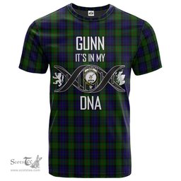 Scottish Gunn Its In My DNA Plaid Family Crest Tartan T Shirt Scottish Plaid Tartan Plaid - ScotsTee - scotstee.com