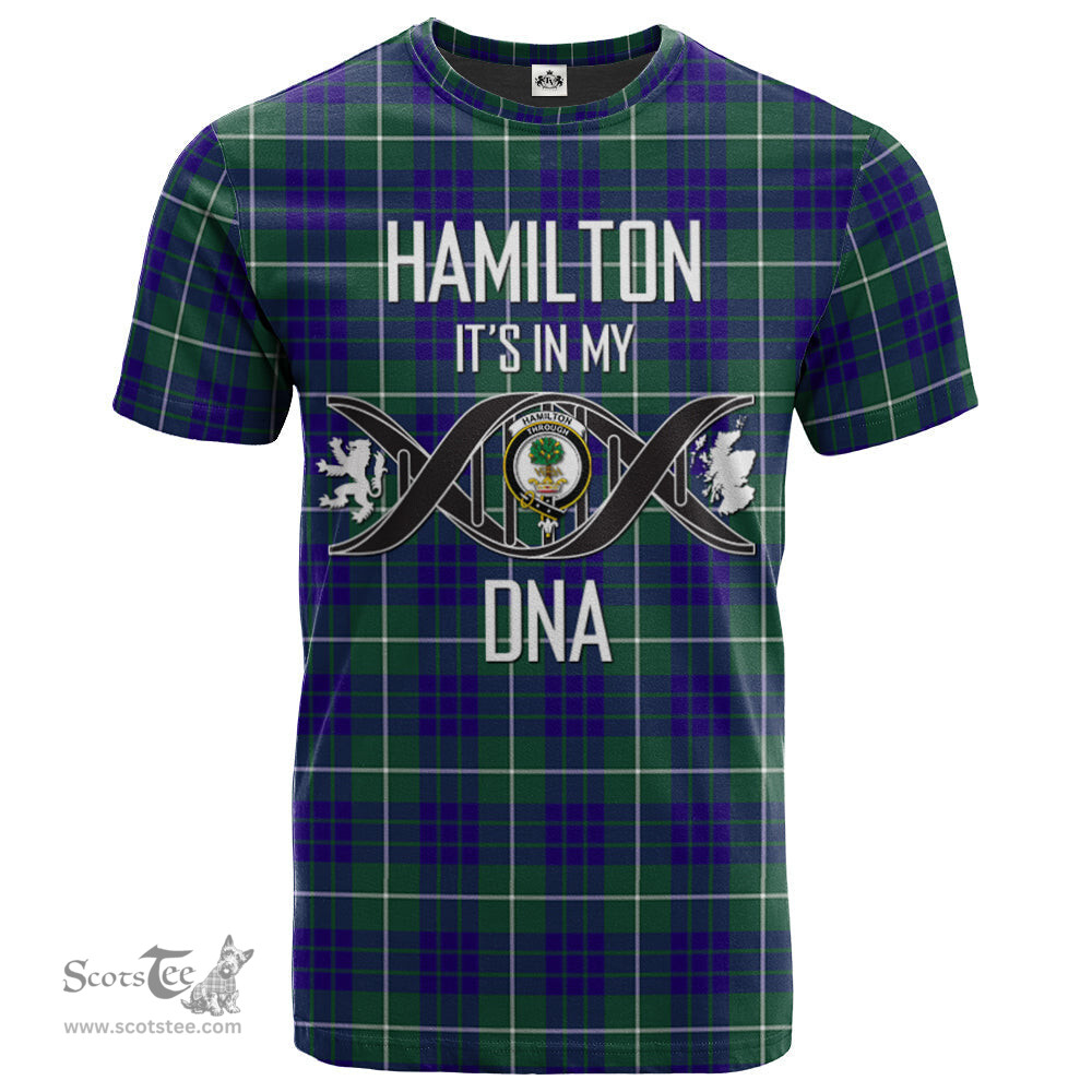 Scottish Hamilton Hunting Modern Its In My DNA Plaid Family Crest Tartan T Shirt Scottish Plaid Tartan Plaid - ScotsTee - scotstee.com