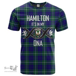 Scottish Hamilton Hunting Modern Its In My DNA Plaid Family Crest Tartan T Shirt Scottish Plaid Tartan Plaid - ScotsTee - scotstee.com