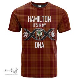 Scottish Hamilton Red Its In My DNA Plaid Family Crest Tartan T Shirt Scottish Plaid Tartan Plaid - ScotsTee - scotstee.com