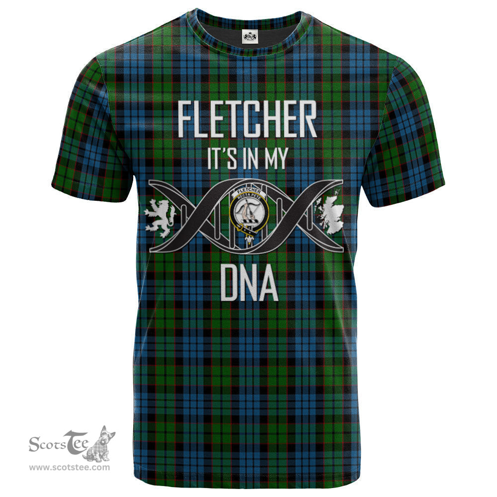 Scottish Fletcher 02 Its In My DNA Plaid Family Crest Tartan T Shirt Scottish Plaid Tartan Plaid - ScotsTee - scotstee.com