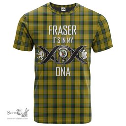 Scottish Fraser Yellow 2 Its In My DNA Plaid Family Crest Tartan T Shirt Scottish Plaid Tartan Plaid - ScotsTee - scotstee.com