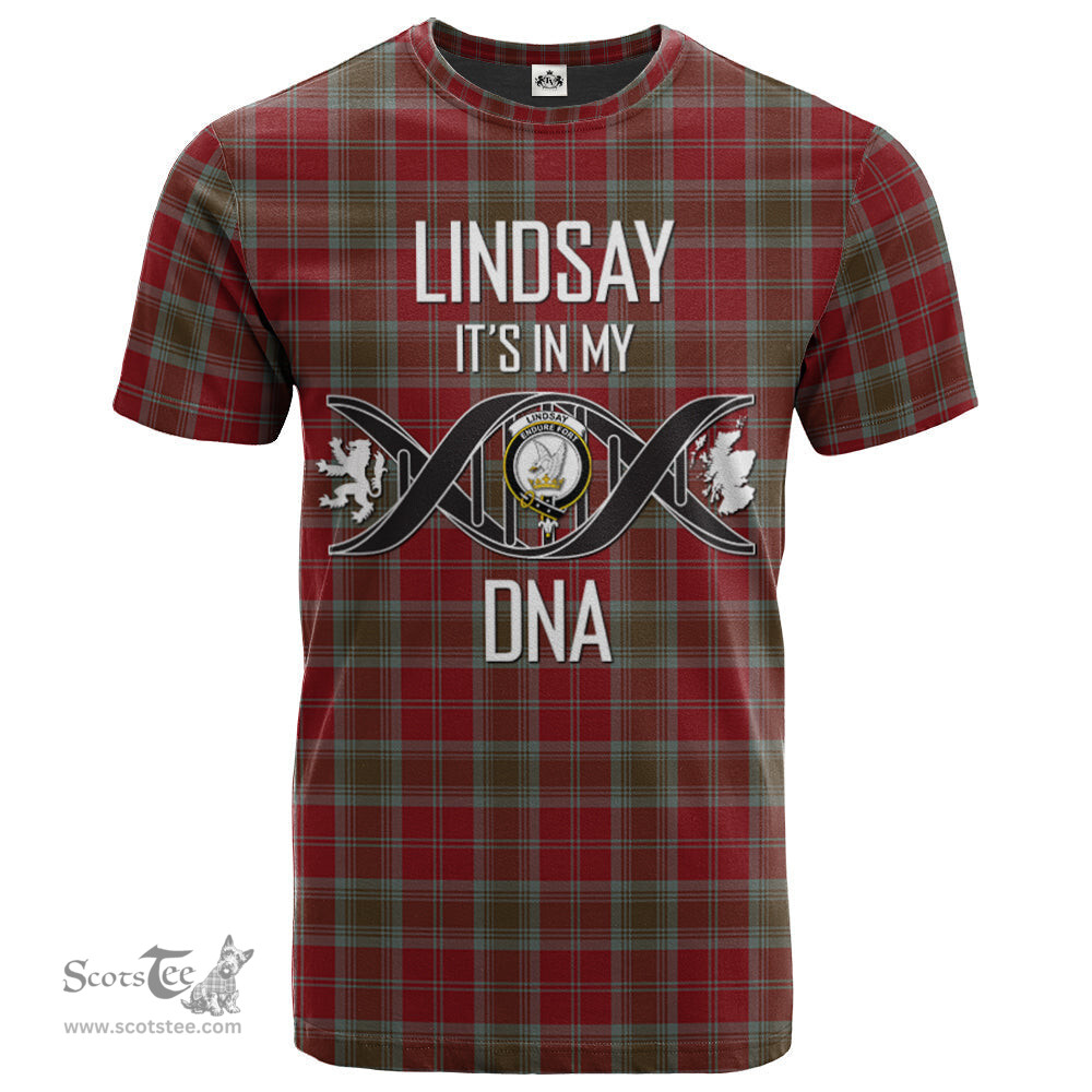 Scottish Lindsay Weathered Its In My DNA Plaid Family Crest Tartan T Shirt Scottish Plaid Tartan Plaid - ScotsTee - scotstee.com