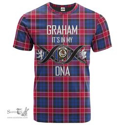 Scottish Graham of Menteith Red 02 Its In My DNA Plaid Family Crest Tartan T Shirt Scottish Plaid Tartan Plaid - ScotsTee - scotstee.com
