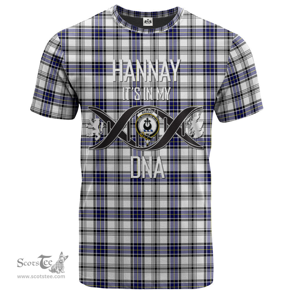 Scottish Hannay Modern Its In My DNA Plaid Family Crest Tartan T Shirt Scottish Plaid Tartan Plaid - ScotsTee - scotstee.com