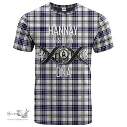 Scottish Hannay Modern Its In My DNA Plaid Family Crest Tartan T Shirt Scottish Plaid Tartan Plaid - ScotsTee - scotstee.com