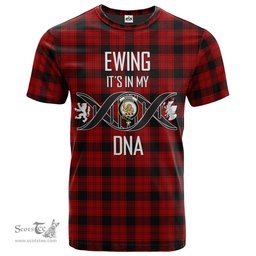 Scottish Ewing Its In My DNA Plaid Family Crest Tartan T Shirt Scottish Plaid Tartan Plaid - ScotsTee - scotstee.com