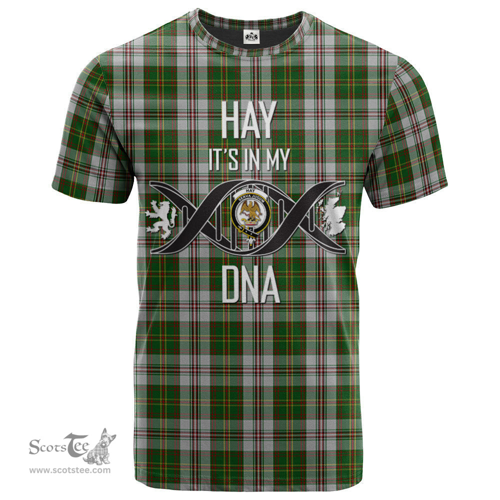 Scottish Hay White Dress Its In My DNA Plaid Family Crest Tartan T Shirt Scottish Plaid Tartan Plaid - ScotsTee - scotstee.com