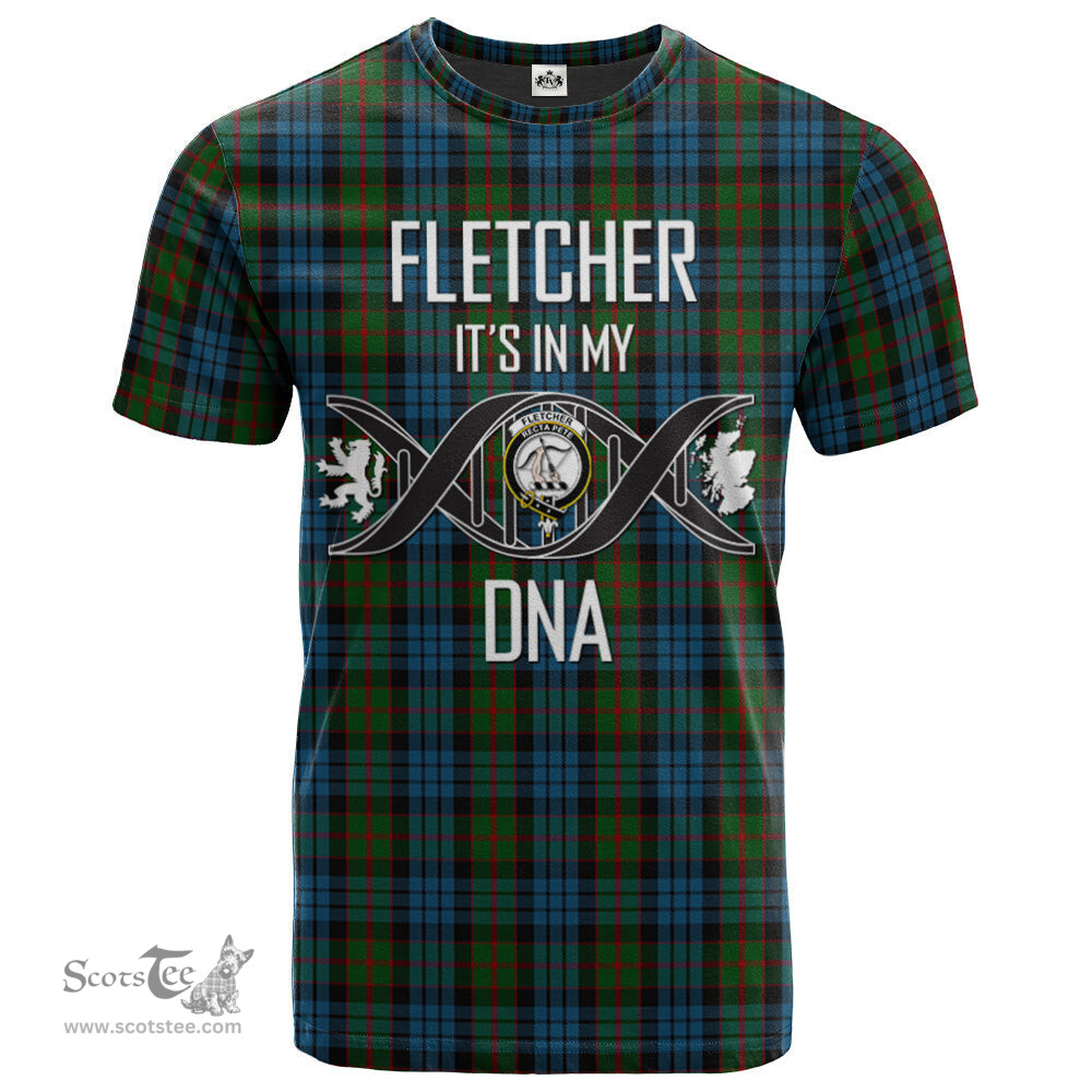 Scottish Fletcher of Dunans Its In My DNA Plaid Family Crest Tartan T Shirt Scottish Plaid Tartan Plaid - ScotsTee - scotstee.com