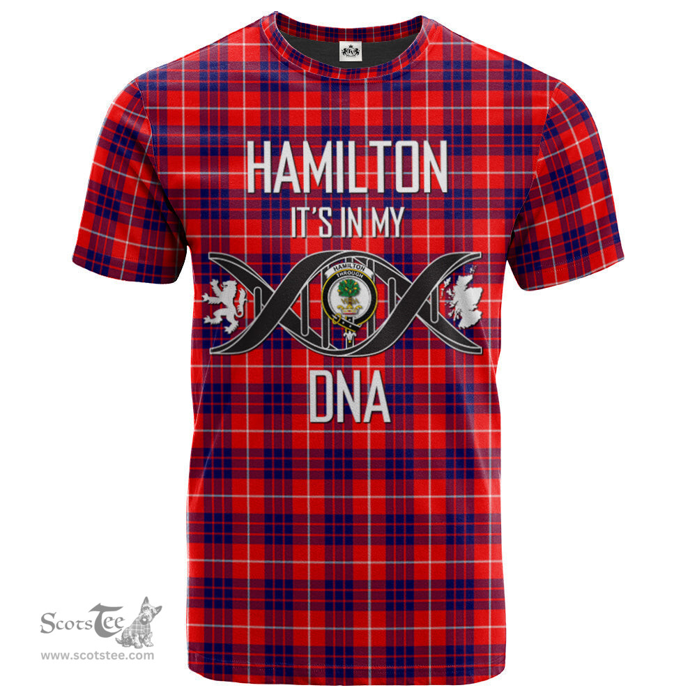 Scottish Hamilton Modern Its In My DNA Plaid Family Crest Tartan T Shirt Scottish Plaid Tartan Plaid - ScotsTee - scotstee.com