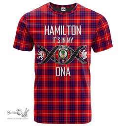 Scottish Hamilton Modern Its In My DNA Plaid Family Crest Tartan T Shirt Scottish Plaid Tartan Plaid - ScotsTee - scotstee.com