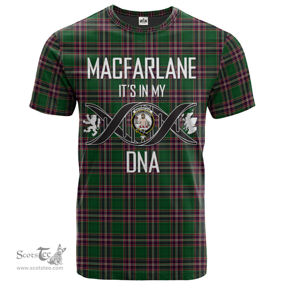 Scottish MacFarlane Hunting Its In My DNA Plaid Family Crest Tartan T Shirt Scottish Plaid Tartan Plaid - ScotsTee - scotstee.com