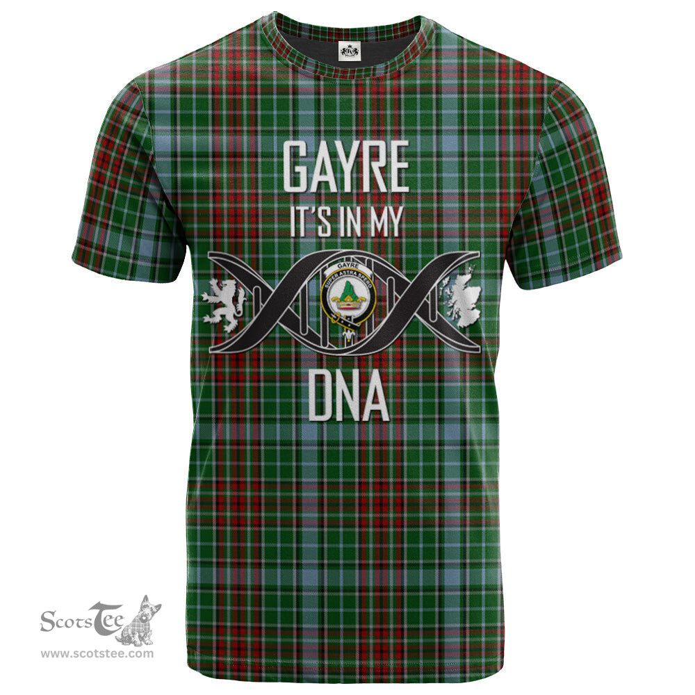 Scottish Gayre Its In My DNA Plaid Family Crest Tartan T Shirt Scottish Plaid Tartan Plaid - ScotsTee - scotstee.com