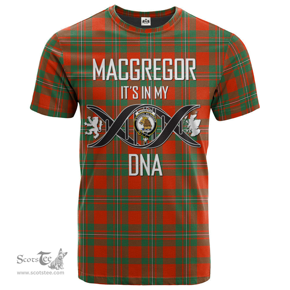 Scottish MacGregor Ancient Its In My DNA Plaid Family Crest Tartan T Shirt Scottish Plaid Tartan Plaid - ScotsTee - scotstee.com