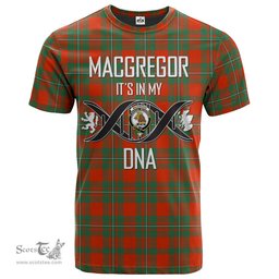 Scottish MacGregor Ancient Its In My DNA Plaid Family Crest Tartan T Shirt Scottish Plaid Tartan Plaid - ScotsTee - scotstee.com