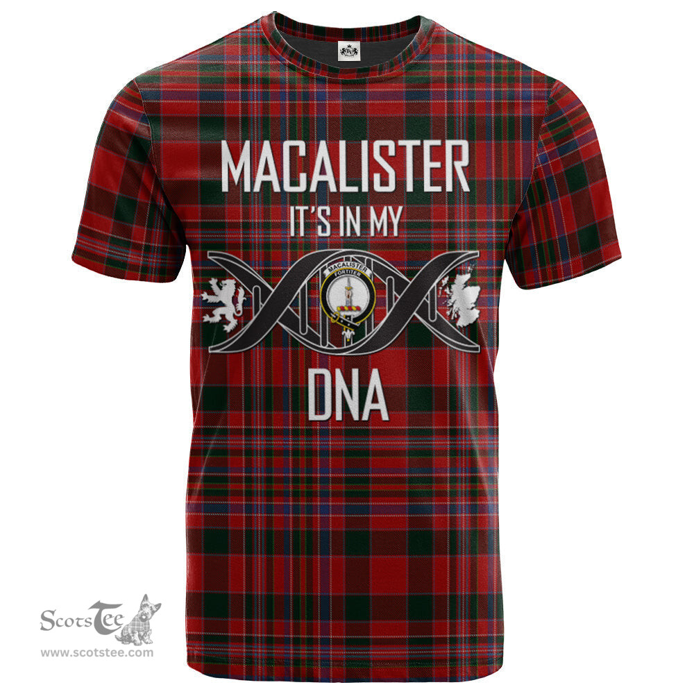 Scottish MacAlister 01 Its In My DNA Plaid Family Crest Tartan T Shirt Scottish Plaid Tartan Plaid - ScotsTee - scotstee.com