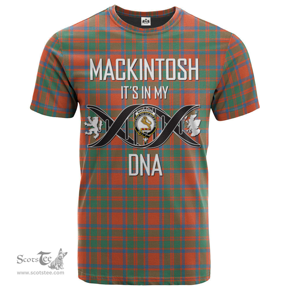 Scottish MacKintosh Ancient Its In My DNA Plaid Family Crest Tartan T Shirt Scottish Plaid Tartan Plaid - ScotsTee - scotstee.com