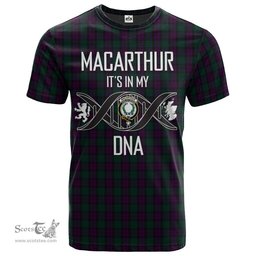Scottish MacArthur of Milton Hunting Its In My DNA Plaid Family Crest Tartan T Shirt Scottish Plaid Tartan Plaid - ScotsTee - scotstee.com