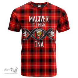 Scottish MacIver Modern Its In My DNA Plaid Family Crest Tartan T Shirt Scottish Plaid Tartan Plaid - ScotsTee - scotstee.com