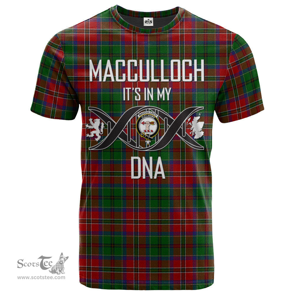Scottish MacCulloch Its In My DNA Plaid Family Crest Tartan T Shirt Scottish Plaid Tartan Plaid - ScotsTee - scotstee.com