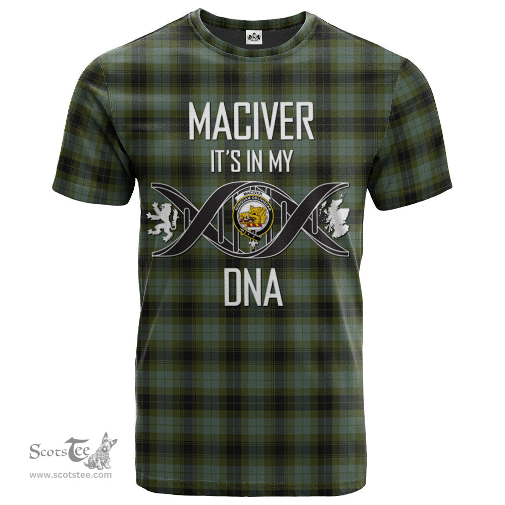 Scottish MacIver Family Its In My DNA Plaid Family Crest Tartan T Shirt Scottish Plaid Tartan Plaid - ScotsTee - scotstee.com