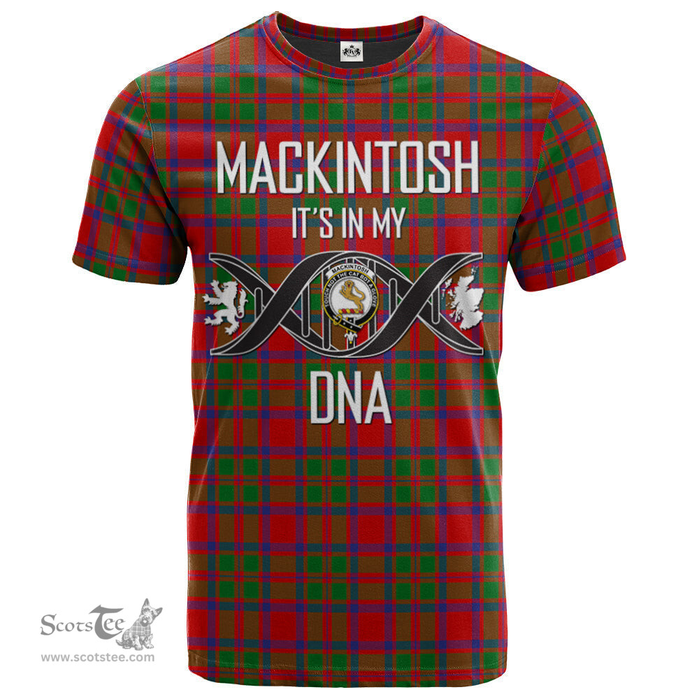 Scottish MacKintosh Modern Its In My DNA Plaid Family Crest Tartan T Shirt Scottish Plaid Tartan Plaid - ScotsTee - scotstee.com