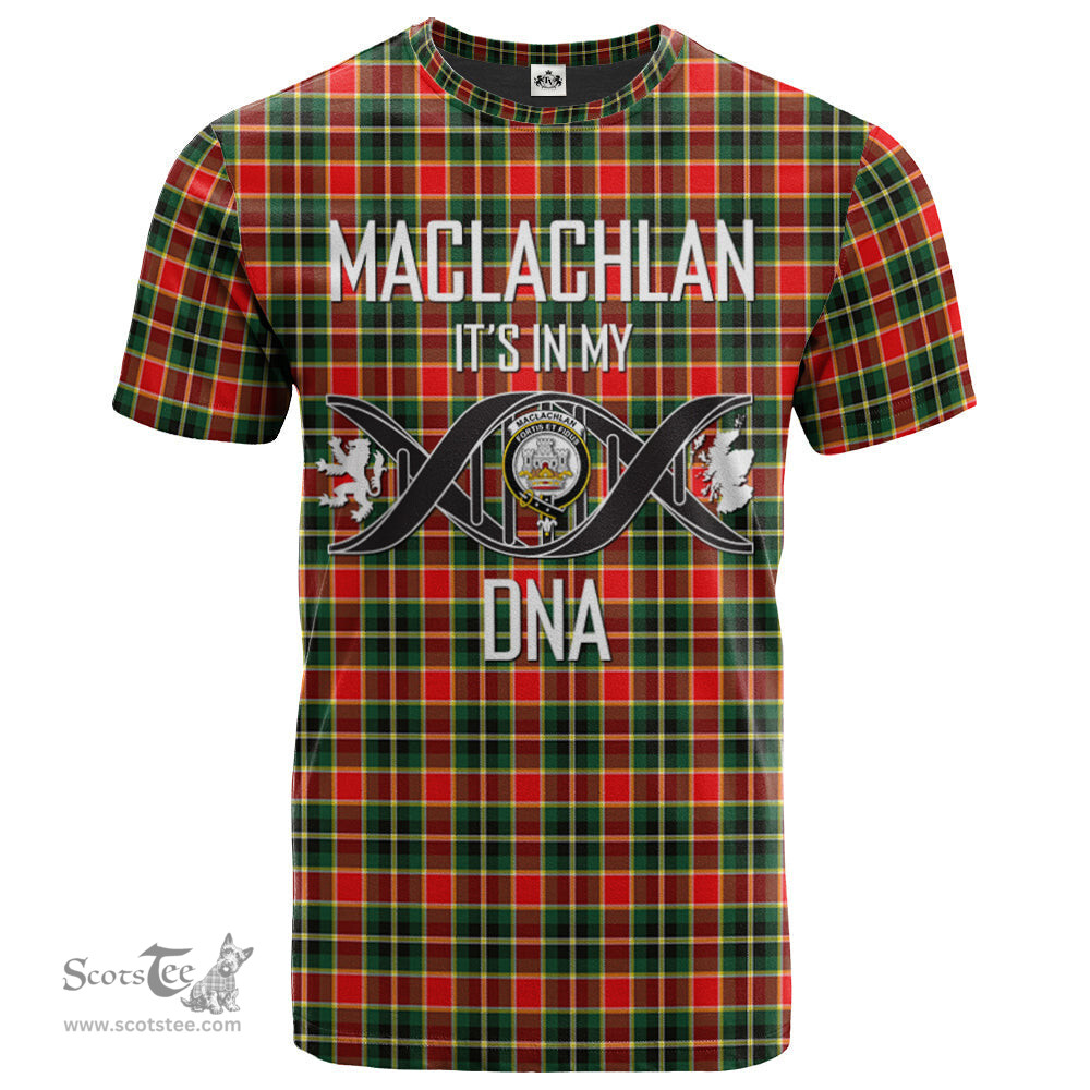 Scottish MacLachlan Hunting Modern Its In My DNA Plaid Family Crest Tartan T Shirt Scottish Plaid Tartan Plaid - ScotsTee - scotstee.com