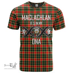 Scottish MacLachlan Hunting Modern Its In My DNA Plaid Family Crest Tartan T Shirt Scottish Plaid Tartan Plaid - ScotsTee - scotstee.com