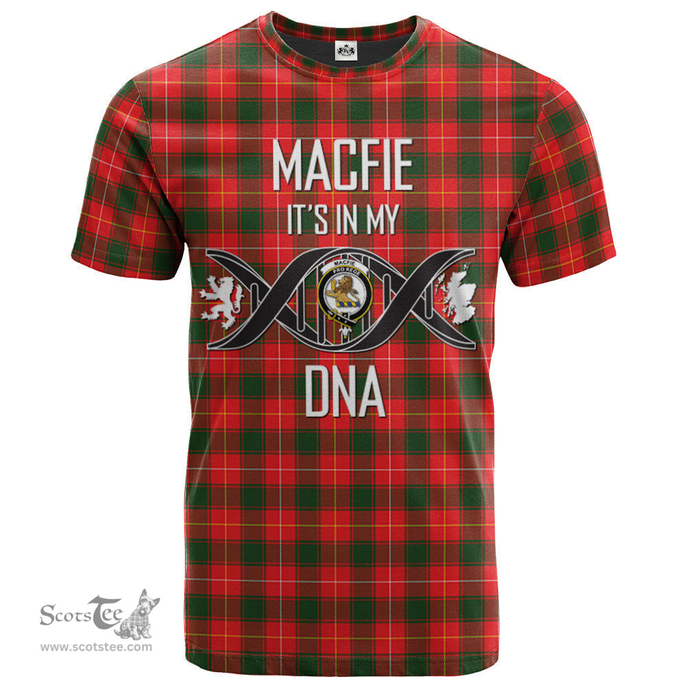 Scottish MacFie Its In My DNA Plaid Family Crest Tartan T Shirt Scottish Plaid Tartan Plaid - ScotsTee - scotstee.com