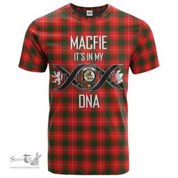 Scottish MacFie Its In My DNA Plaid Family Crest Tartan T Shirt Scottish Plaid Tartan Plaid - ScotsTee - scotstee.com