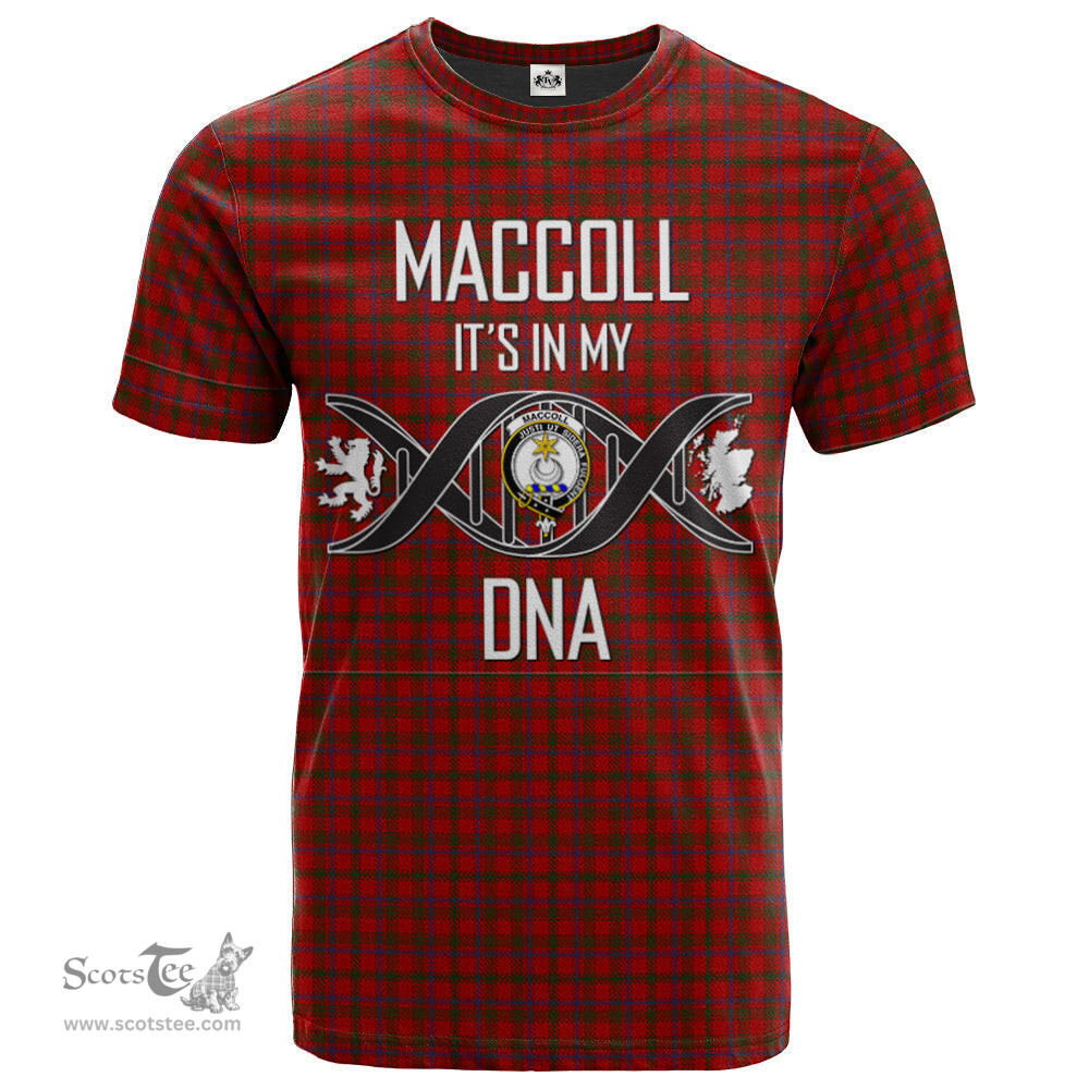Scottish MacColl 02 Its In My DNA Plaid Family Crest Tartan T Shirt Scottish Plaid Tartan Plaid - ScotsTee - scotstee.com