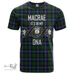 Scottish MacRae Hunting 02 Its In My DNA Plaid Family Crest Tartan T Shirt Scottish Plaid Tartan Plaid - ScotsTee - scotstee.com