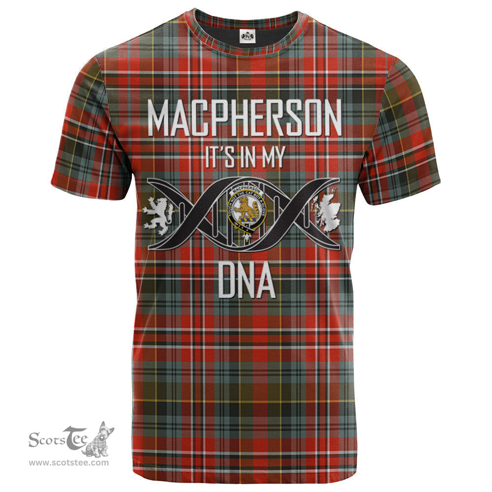 Scottish MacPherson Weathered Its In My DNA Plaid Family Crest Tartan T Shirt Scottish Plaid Tartan Plaid - ScotsTee - scotstee.com