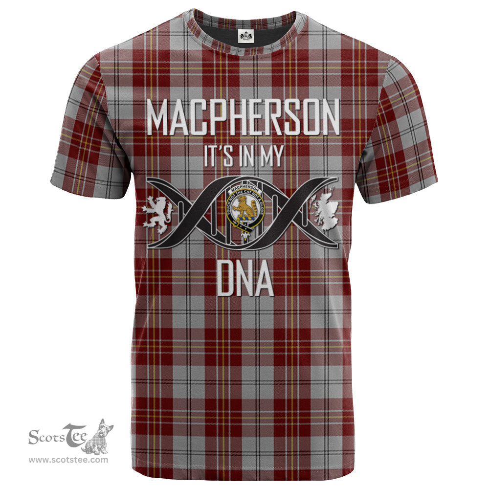 Scottish MacPherson Dress Burgundy Its In My DNA Plaid Family Crest Tartan T Shirt Scottish Plaid Tartan Plaid - ScotsTee - scotstee.com