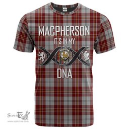 Scottish MacPherson Dress Burgundy Its In My DNA Plaid Family Crest Tartan T Shirt Scottish Plaid Tartan Plaid - ScotsTee - scotstee.com