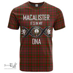 Scottish MacAlister 02 Its In My DNA Plaid Family Crest Tartan T Shirt Scottish Plaid Tartan Plaid - ScotsTee - scotstee.com