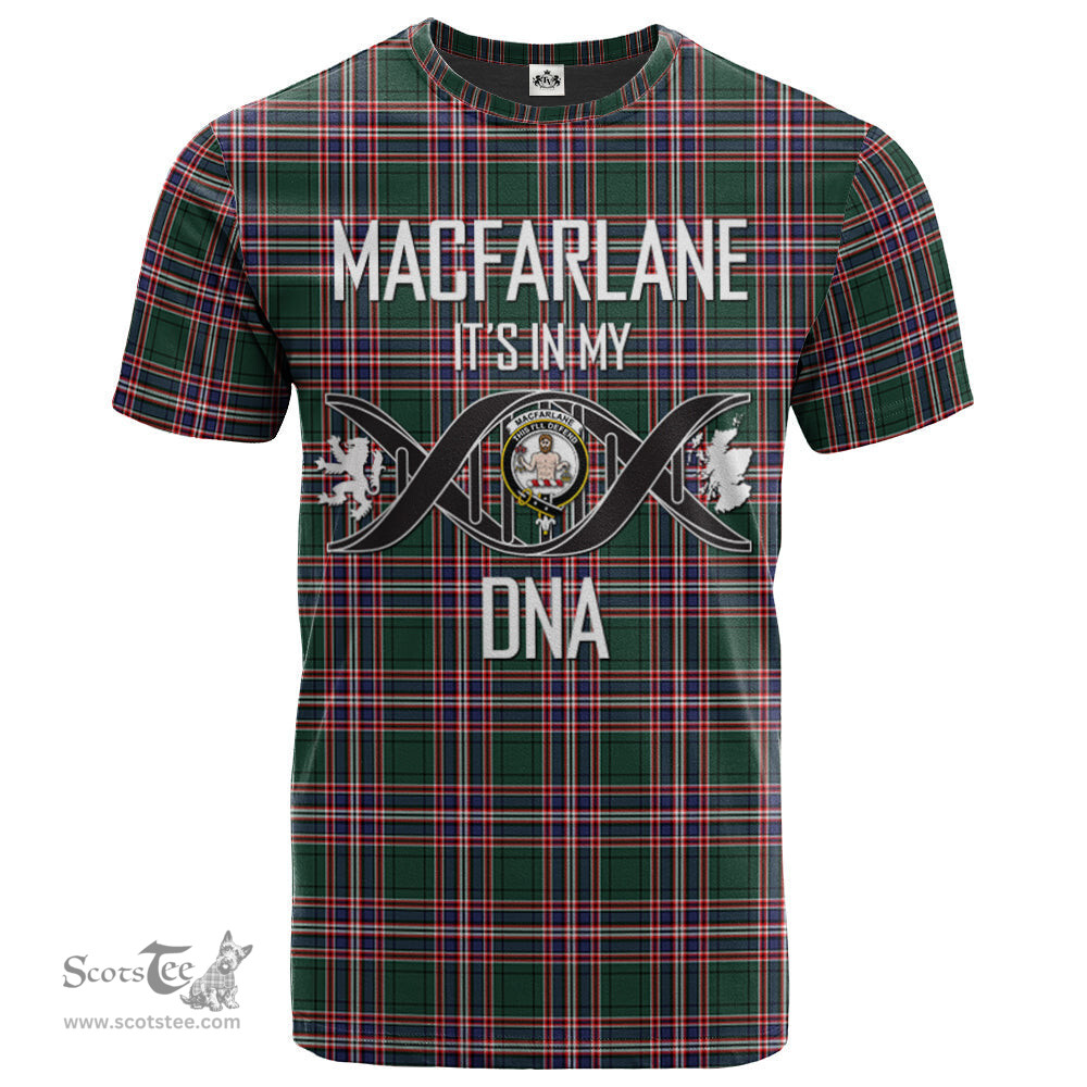 Scottish MacFarlane Hunting Modern Its In My DNA Plaid Family Crest Tartan T Shirt Scottish Plaid Tartan Plaid - ScotsTee - scotstee.com