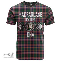 Scottish MacFarlane Hunting Modern Its In My DNA Plaid Family Crest Tartan T Shirt Scottish Plaid Tartan Plaid - ScotsTee - scotstee.com