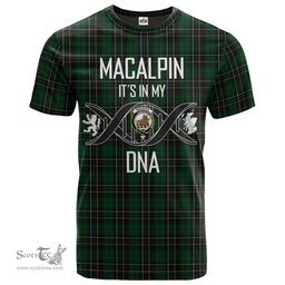 Scottish MacAlpin (MacAlpine) 01 Its In My DNA Plaid Family Crest Tartan T Shirt Scottish Plaid Tartan Plaid - ScotsTee - scotstee.com