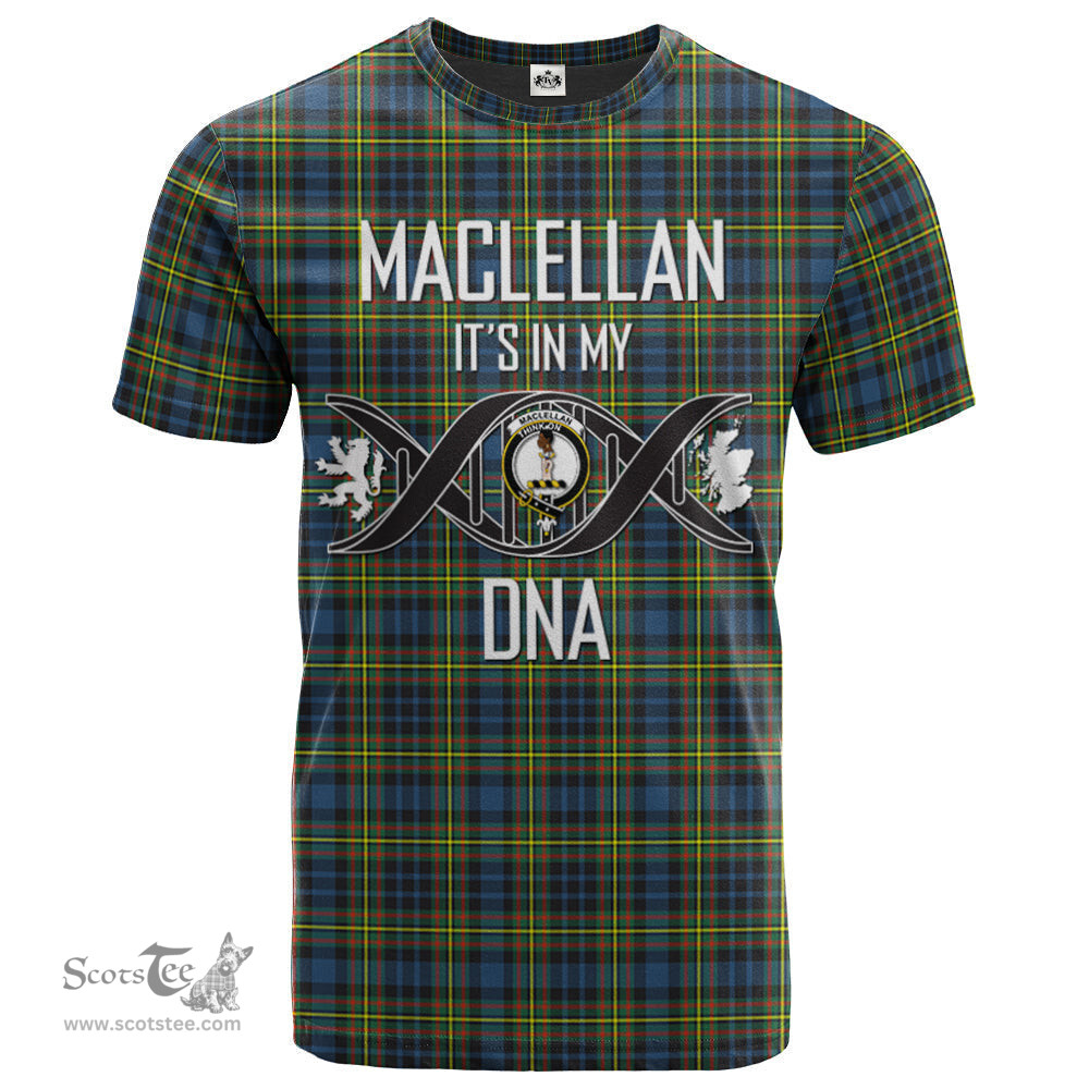 Scottish MacLellan Ancient Its In My DNA Plaid Family Crest Tartan T Shirt Scottish Plaid Tartan Plaid - ScotsTee - scotstee.com