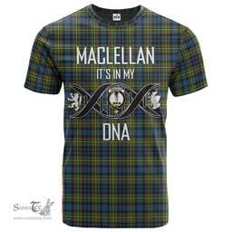 Scottish MacLellan Ancient Its In My DNA Plaid Family Crest Tartan T Shirt Scottish Plaid Tartan Plaid - ScotsTee - scotstee.com