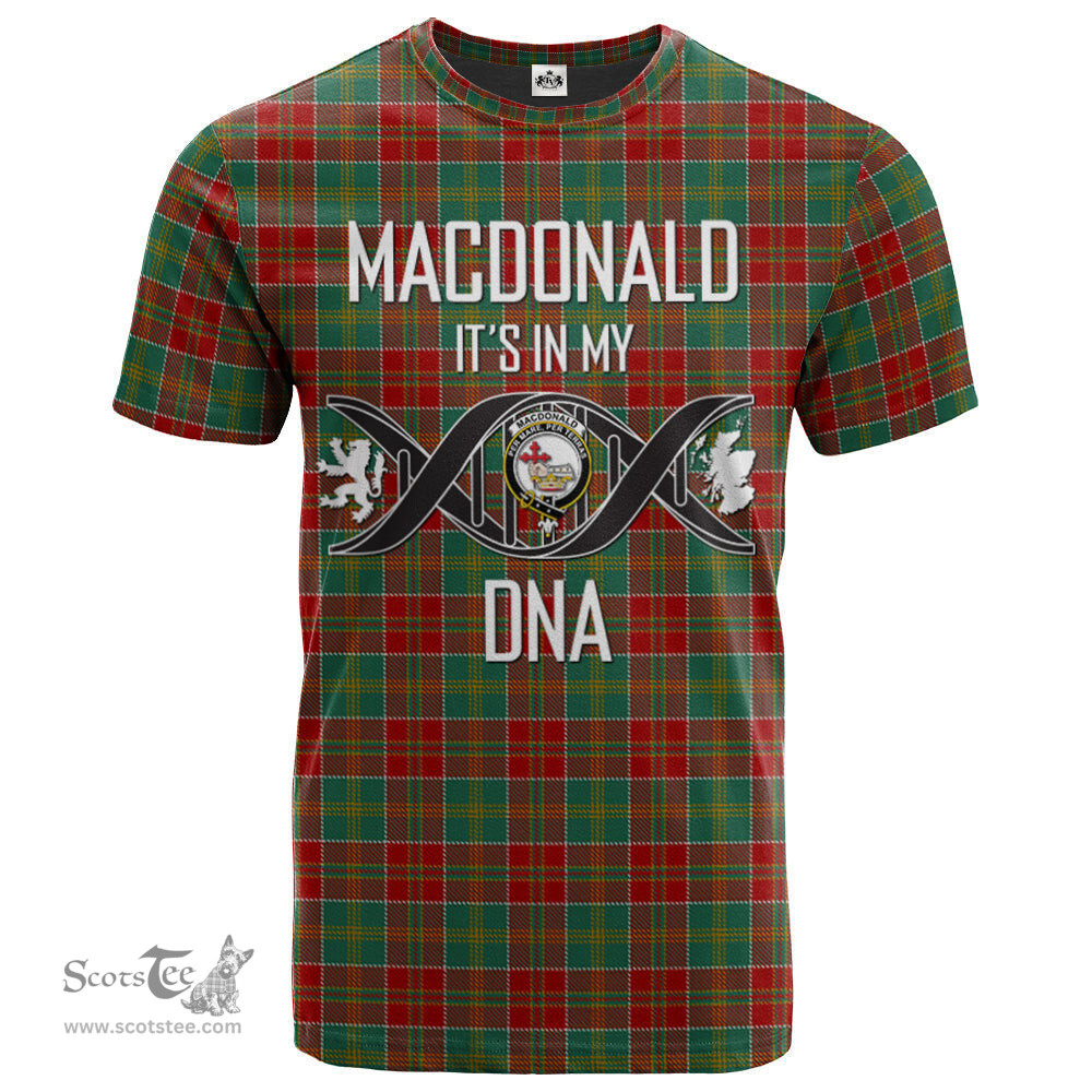 Scottish MacDonald of Kingsburgh Its In My DNA Plaid Family Crest Tartan T Shirt Scottish Plaid Tartan Plaid - ScotsTee - scotstee.com