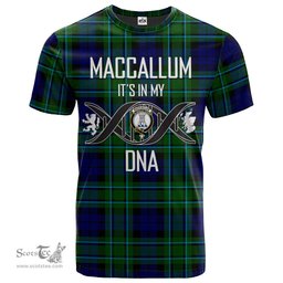 Scottish MacCallum Modern Its In My DNA Plaid Family Crest Tartan T Shirt Scottish Plaid Tartan Plaid - ScotsTee - scotstee.com