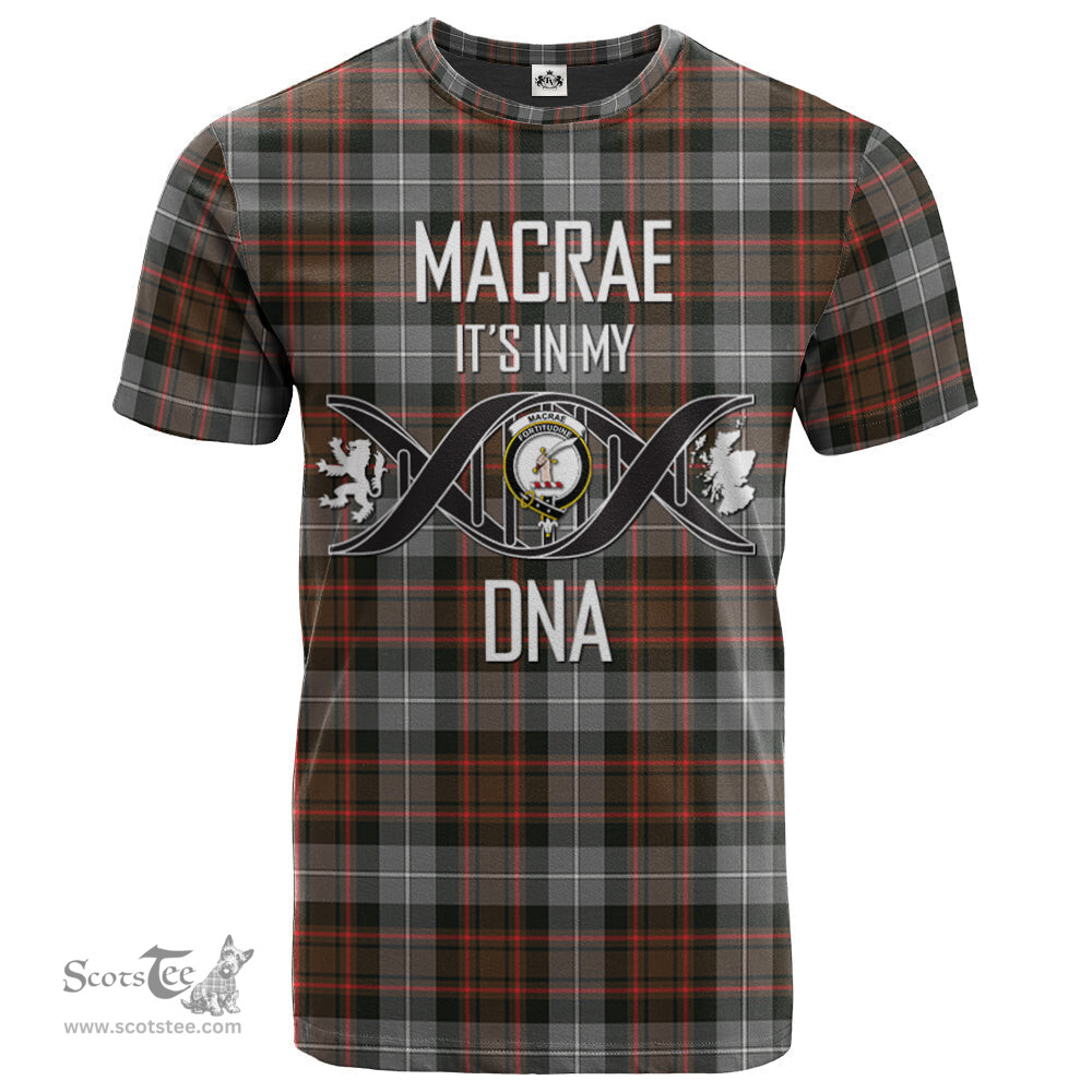 Scottish MacRae Hunting Weathered Its In My DNA Plaid Family Crest Tartan T Shirt Scottish Plaid Tartan Plaid - ScotsTee - scotstee.com