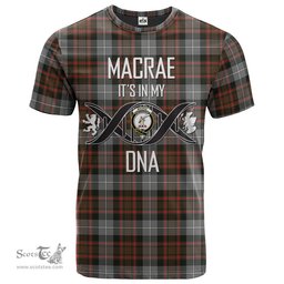 Scottish MacRae Hunting Weathered Its In My DNA Plaid Family Crest Tartan T Shirt Scottish Plaid Tartan Plaid - ScotsTee - scotstee.com