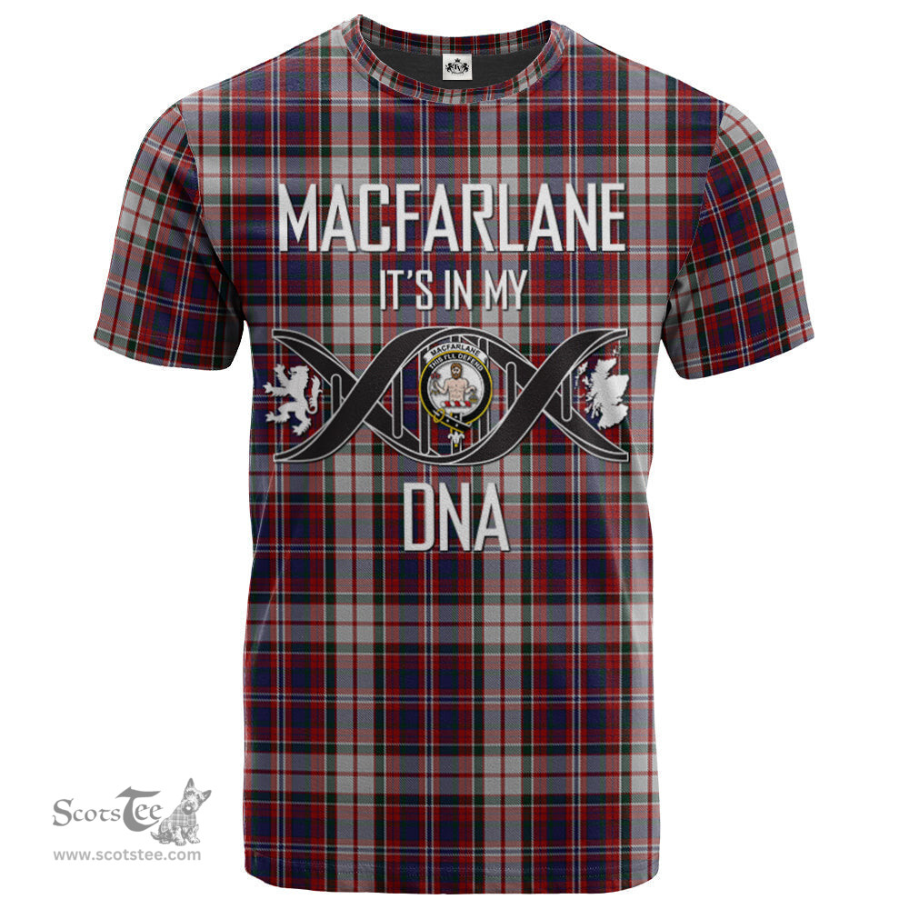 Scottish MacFarlane Dress Its In My DNA Plaid Family Crest Tartan T Shirt Scottish Plaid Tartan Plaid - ScotsTee - scotstee.com