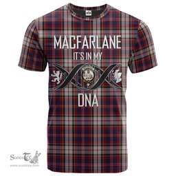 Scottish MacFarlane Dress Its In My DNA Plaid Family Crest Tartan T Shirt Scottish Plaid Tartan Plaid - ScotsTee - scotstee.com