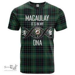 Scottish MacAulay Hunting Ancient Its In My DNA Plaid Family Crest Tartan T Shirt Scottish Plaid Tartan Plaid - ScotsTee - scotstee.com